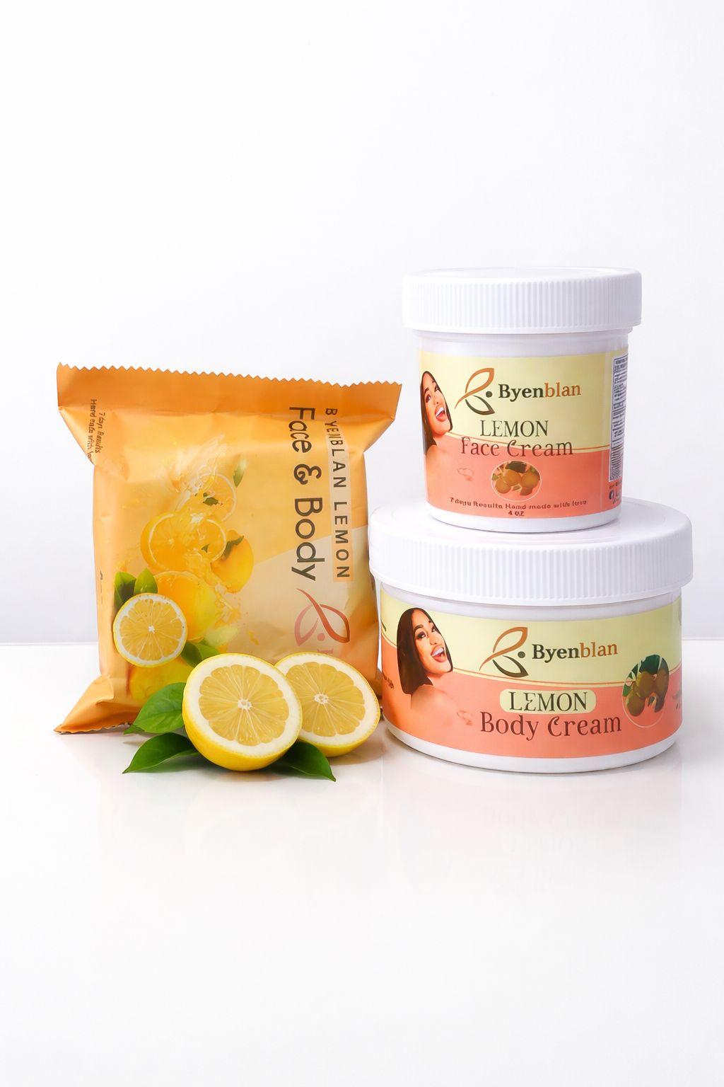Byenblan Lemon Face & Body Brightenig 3Piece Set