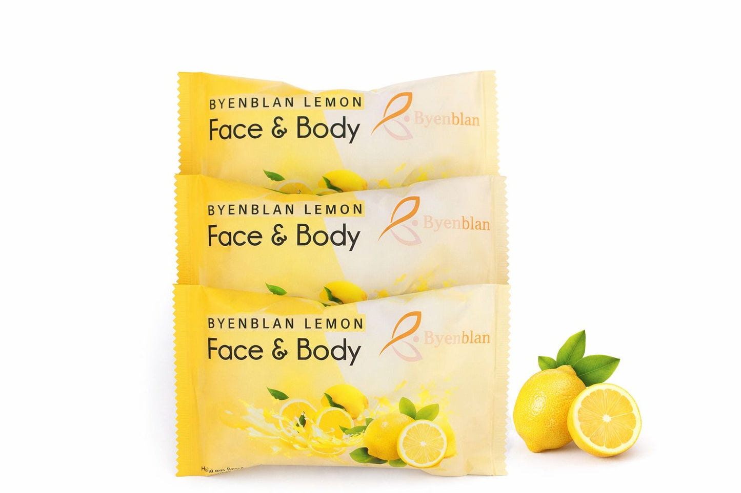 Byenblan Lemon Face & Body Soap 3-bar Pack
