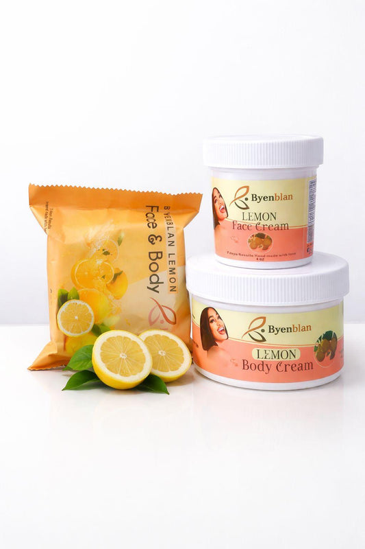 Byenblan Lemon Face & Body Brightenig 3Piece Set