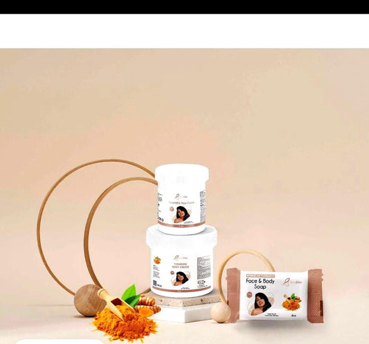 Byenblan Turmeric Face& Body Care 3- Piece Set